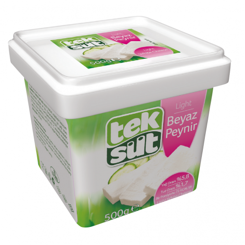 LIGHT WHITE (GREEK/FETA/WHITE) CHEESE 500G TEKSUT (TURKISH) LIGHT WHITE (GREEK/FETA/WHITE) CHEESE 500G TEKSUT (TURKISH)